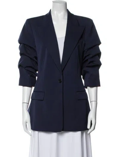 Pre-owned Michael Kors Virgin Wool Blazer In Black