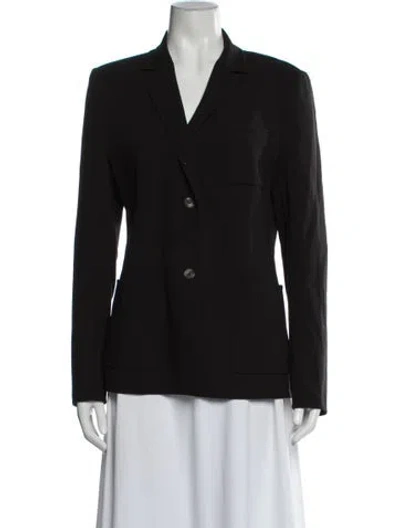 Pre-owned Michael Kors Virgin Wool Blazer In Black