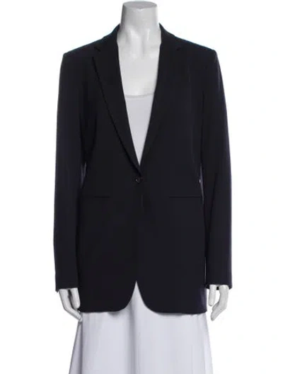 Pre-owned Michael Kors Virgin Wool Blazer In Blue