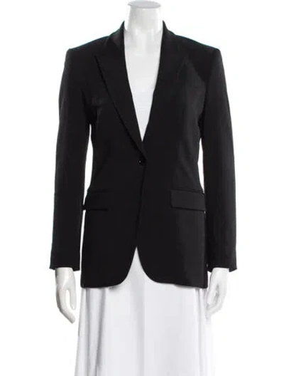 Pre-owned Michael Kors Virgin Wool Blazer In Blue