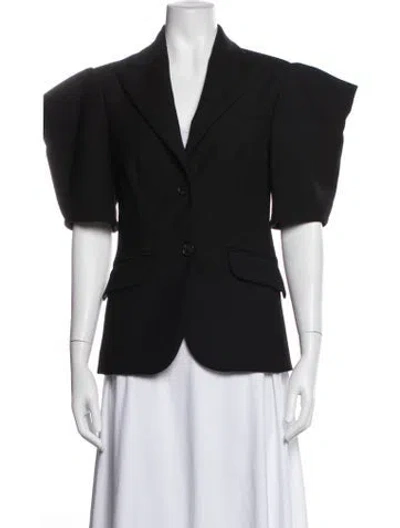 Pre-owned Michael Kors Virgin Wool Blazer In Blue