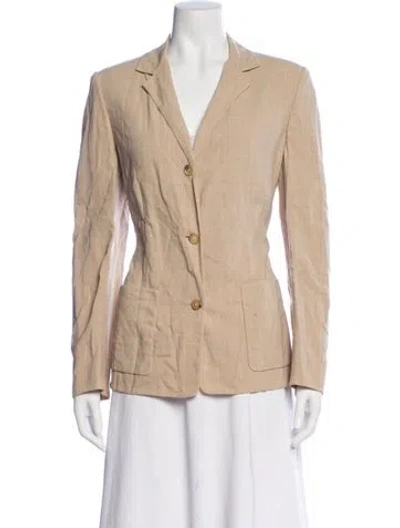 Pre-owned Michael Kors Virgin Wool Blazer In Brown