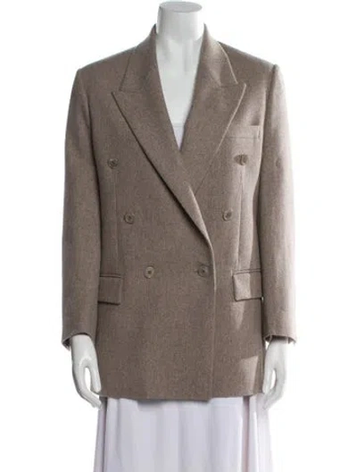 Pre-owned Michael Kors Virgin Wool Blazer In Brown
