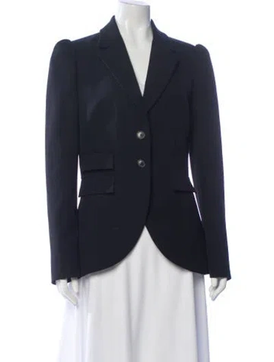 Pre-owned Michael Kors Virgin Wool Blazer In Gray