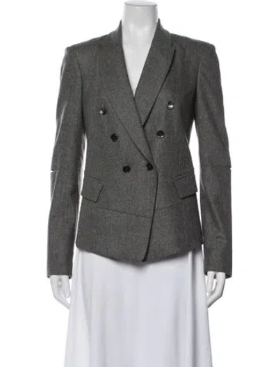 Pre-owned Michael Kors Virgin Wool Blazer In Gray