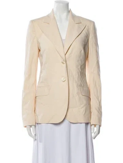 Pre-owned Michael Kors Virgin Wool Blazer In Neutral
