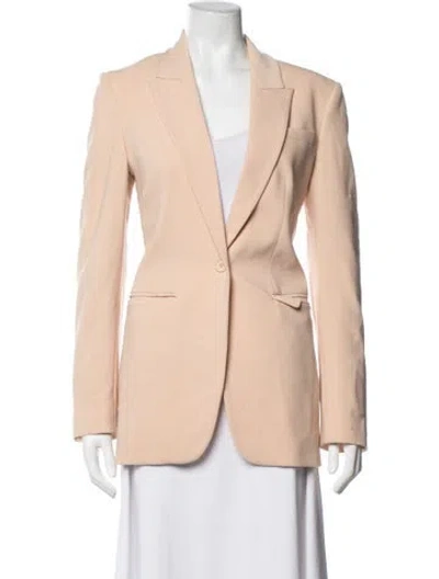 Pre-owned Michael Kors Virgin Wool Blazer In Neutrals/pink
