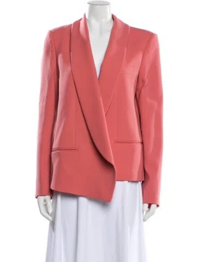 Pre-owned Michael Kors Virgin Wool Blazer In Pink