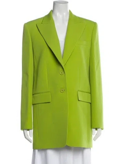 Pre-owned Michael Kors Virgin Wool Blazer W/ Tags In Green