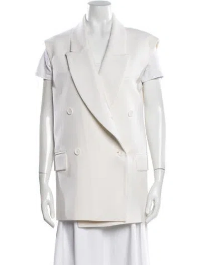 Pre-owned Michael Kors Virgin Wool Blazer W/ Tags In Neutral