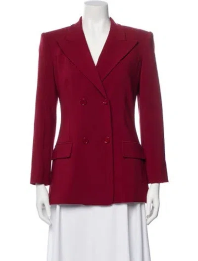 Pre-owned Michael Kors Virgin Wool Blazer W/ Tags In Red