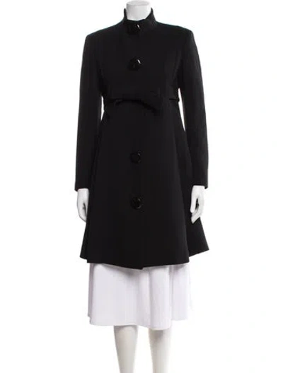 Pre-owned Michael Kors Virgin Wool Coat In Black