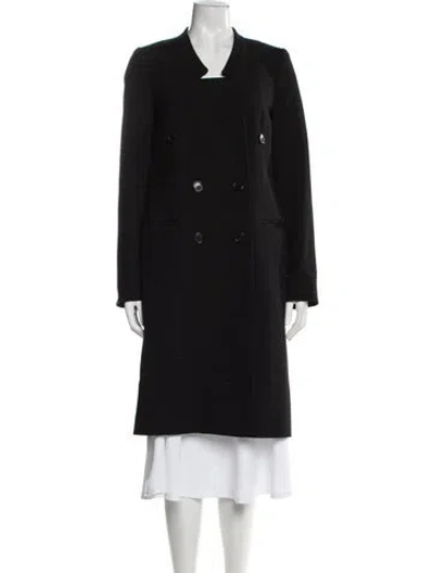 Pre-owned Michael Kors Virgin Wool Coat In Black