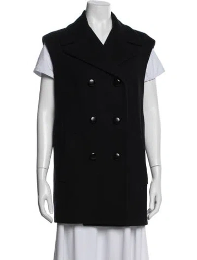 Pre-owned Michael Kors Virgin Wool Coat In Black