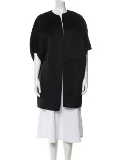 Pre-owned Michael Kors Virgin Wool Coat In Black