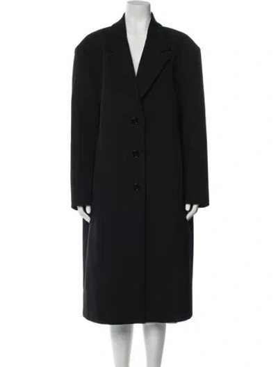 Pre-owned Michael Kors Virgin Wool Coat In Black