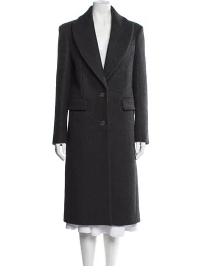 Pre-owned Michael Kors Virgin Wool Coat In Black