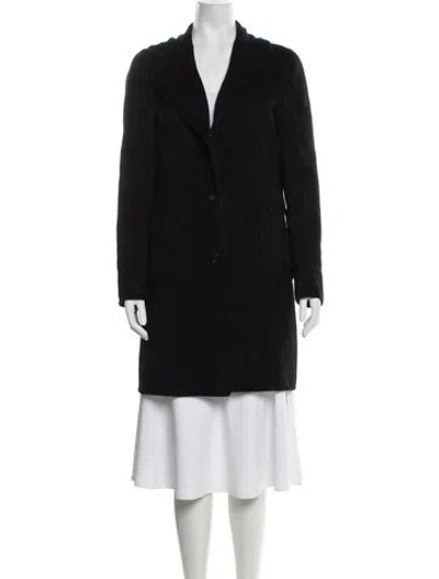 Pre-owned Michael Kors Virgin Wool Coat In Black