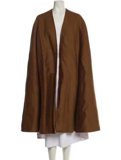 Pre-owned Michael Kors Virgin Wool Coat In Brown