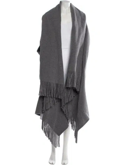 Pre-owned Michael Kors Virgin Wool Coat In Gray