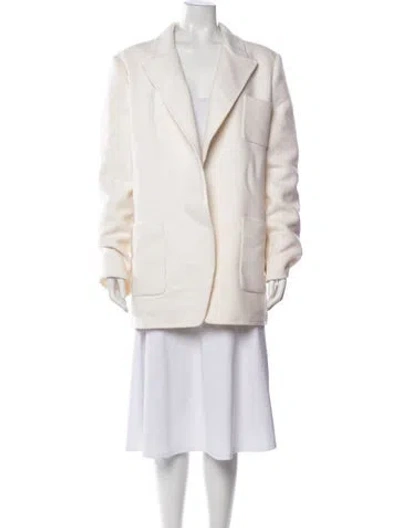 Pre-owned Michael Kors Virgin Wool Coat In Neutral