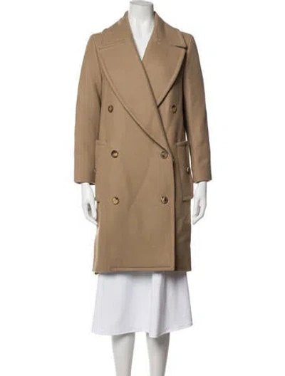 Pre-owned Michael Kors Virgin Wool Coat In Neutrals