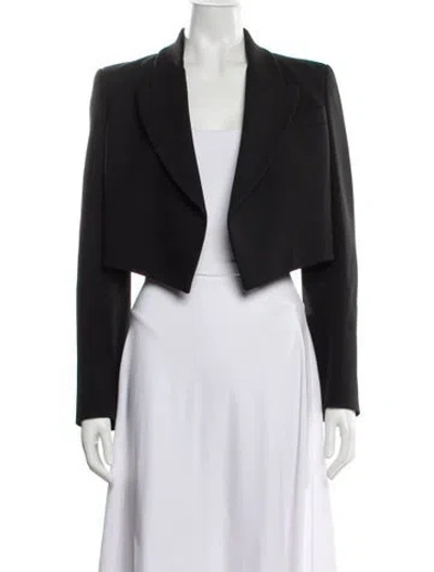 Pre-owned Michael Kors Virgin Wool Evening Jacket In Black
