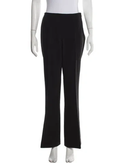 Pre-owned Michael Kors Virgin Wool Flared Pants In Black