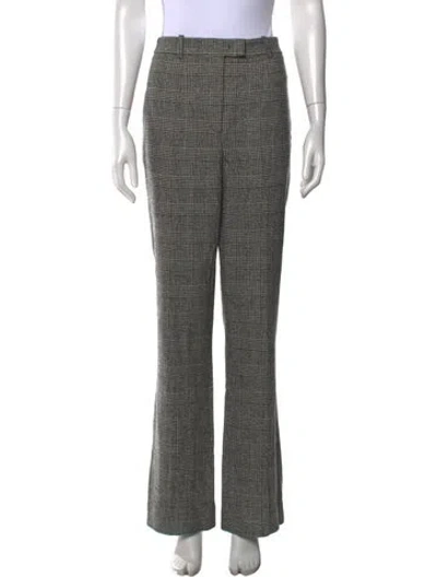 Pre-owned Michael Kors Virgin Wool Flared Pants In Gray