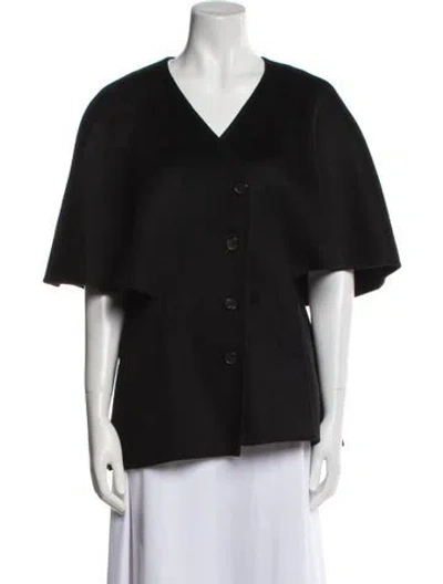 Pre-owned Michael Kors Virgin Wool Jacket In Black