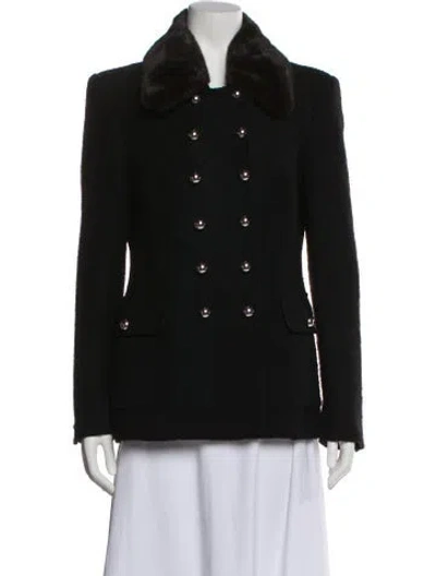 Pre-owned Michael Kors Virgin Wool Jacket In Black