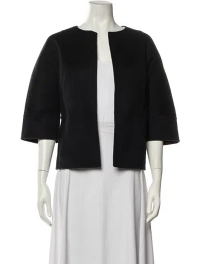 Pre-owned Michael Kors Virgin Wool Jacket In Black