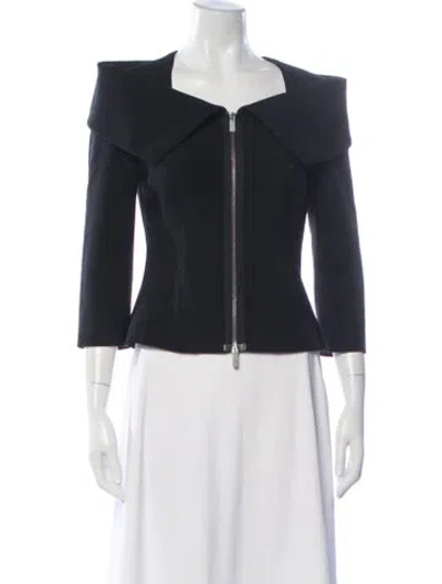 Pre-owned Michael Kors Virgin Wool Jacket In Blue