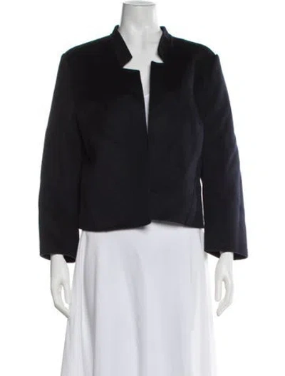 Pre-owned Michael Kors Virgin Wool Jacket In Blue