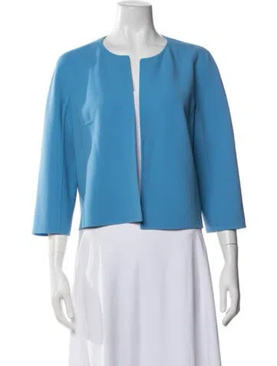 Pre-owned Michael Kors Virgin Wool Jacket In Blue