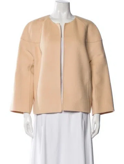 Pre-owned Michael Kors Virgin Wool Jacket In Brown
