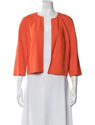 Pre-owned Michael Kors Virgin Wool Jacket In Orange