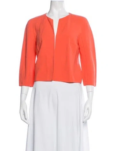 Pre-owned Michael Kors Virgin Wool Jacket In Orange