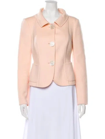 Pre-owned Michael Kors Virgin Wool Jacket In Pink