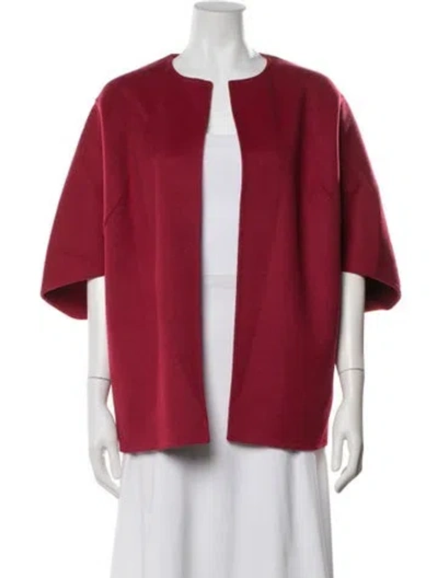 Pre-owned Michael Kors Virgin Wool Jacket W/ Tags In Red