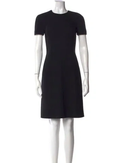 Pre-owned Michael Kors Virgin Wool Knee-length Dress In Black