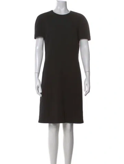 Pre-owned Michael Kors Virgin Wool Knee-length Dress In Black