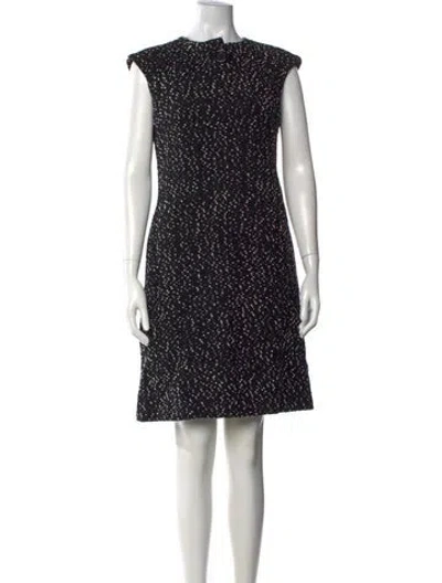 Pre-owned Michael Kors Virgin Wool Knee-length Dress In Black