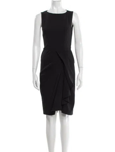 Pre-owned Michael Kors Virgin Wool Knee-length Dress In Gray