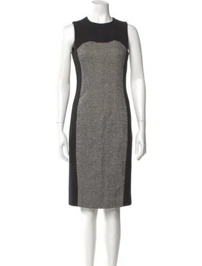 Pre-owned Michael Kors Virgin Wool Knee-length Dress In Multi
