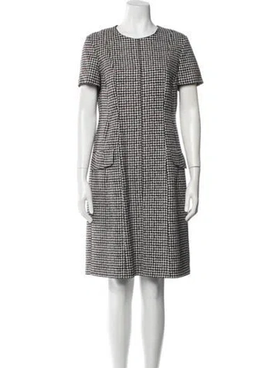 Pre-owned Michael Kors Virgin Wool Knee-length Dress In Neutral