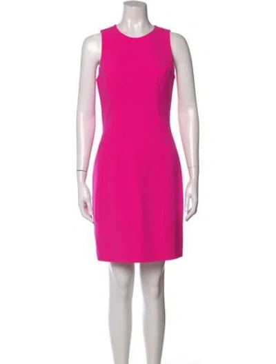 Pre-owned Michael Kors Virgin Wool Knee-length Dress In Pink