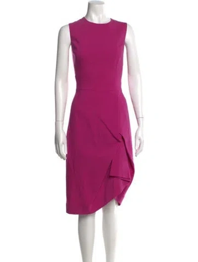Pre-owned Michael Kors Virgin Wool Knee-length Dress In Pink