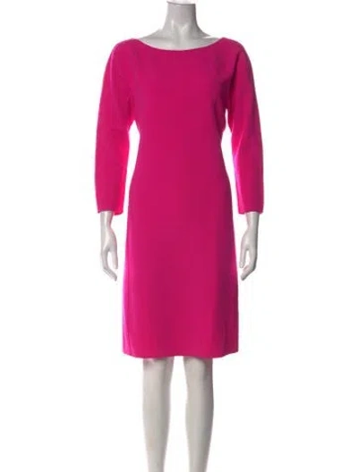 Pre-owned Michael Kors Virgin Wool Knee-length Dress In Pink