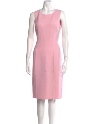 Pre-owned Michael Kors Virgin Wool Knee-length Dress In Pink
